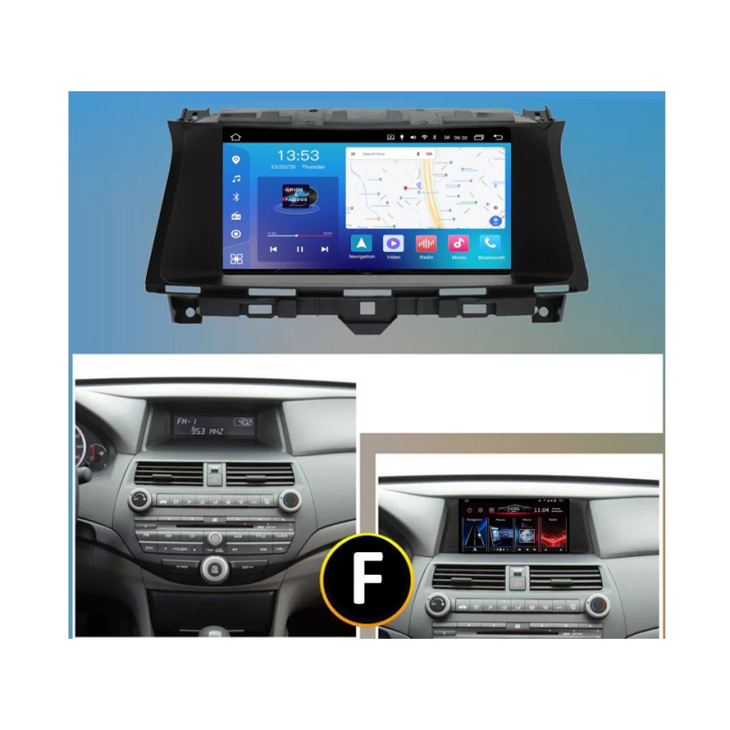Android head unit FORS.auto FS 4 MAX for Honda Accord 8 America (4+32Gb, 9", Low-end) 2008-2013
