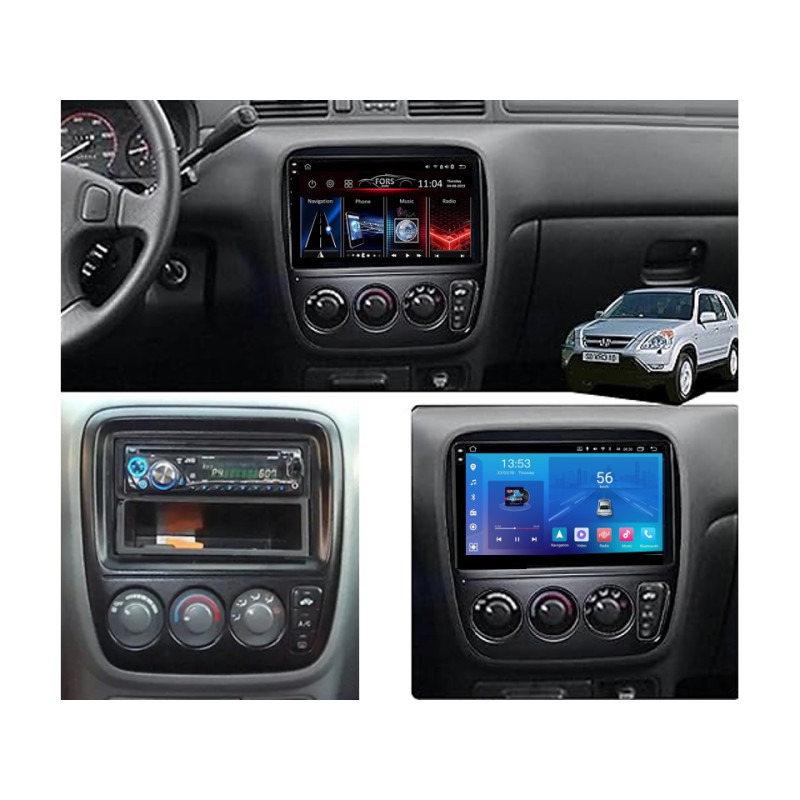 Android head unit FORS.auto FS 2 ULTRA for Honda CRV (2+32Gb, 9") 1995-2001