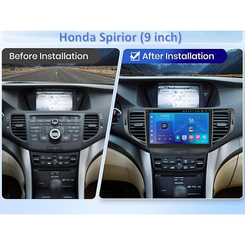 Android head unit FORS.auto FS 2 ULTRA for Honda Accord 8 Europe (2+32Gb, 9") 2008-2013