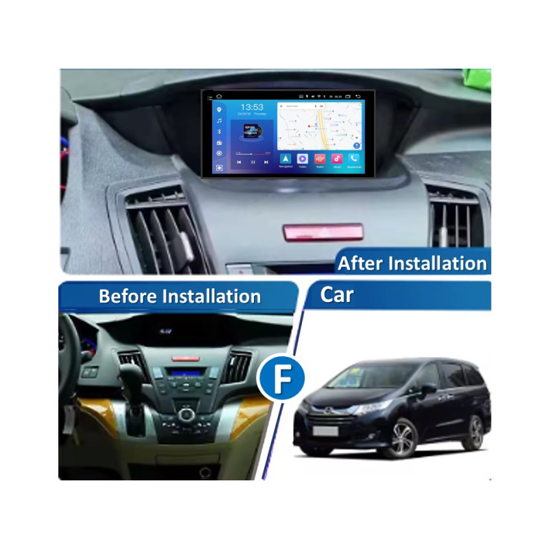 Android head unit FORS.auto FS 4 MAX for Honda Odyssey (4+32Gb, 9", LHD) 2009-2014