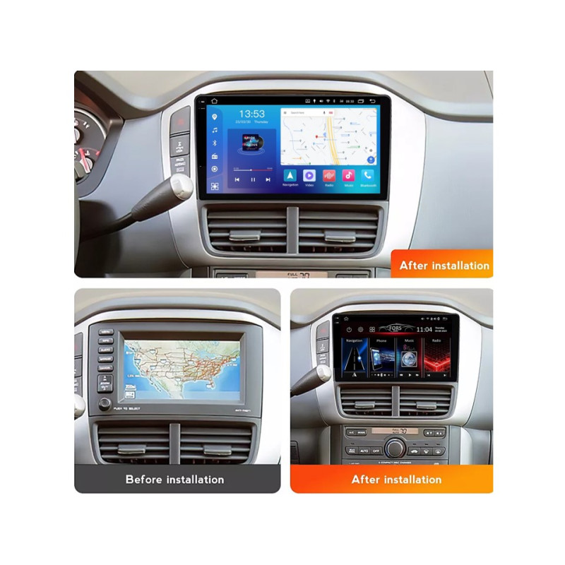 Android head unit FORS.auto FS 6 MAX for Honda Pilot (6+128Gb, 9", LHD) 2005-2008