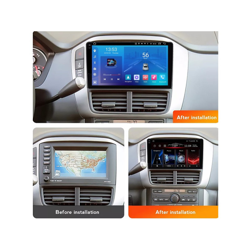 Android head unit FORS.auto FS 2 ULTRA for Honda Pilot (2+32Gb, 9", LHD) 2005-2008