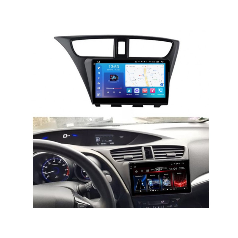 Android head unit FORS.auto FS 4 PRO for Honda Civic (4+64Gb, 9") 2012-2017