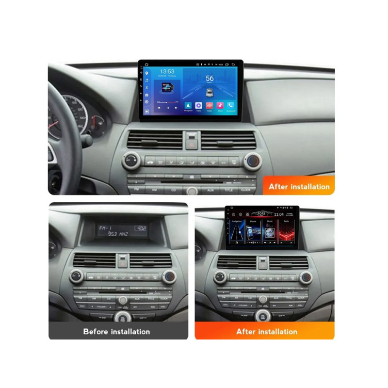 Android head unit FORS.auto FS 1 LITE for Honda Accord 8 America (1+32Gb, 10") 2008-2012