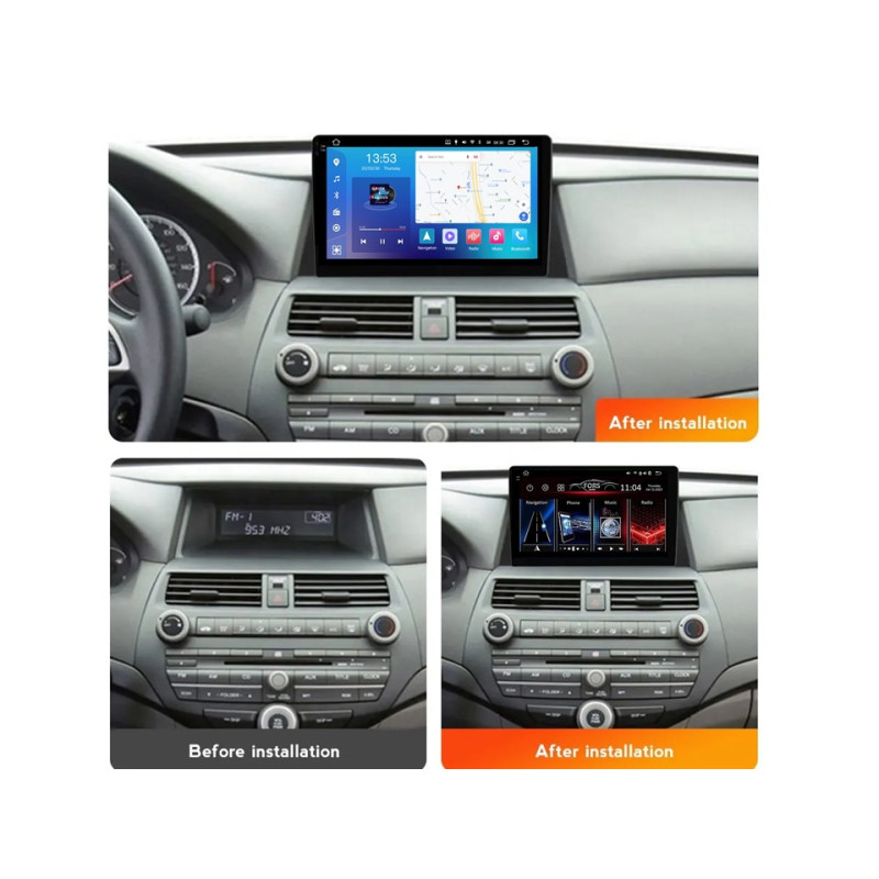 Android head unit FORS.auto FS 6 MAX  for Honda Accord 8 America (6+128Gb, 10") 2008-2012