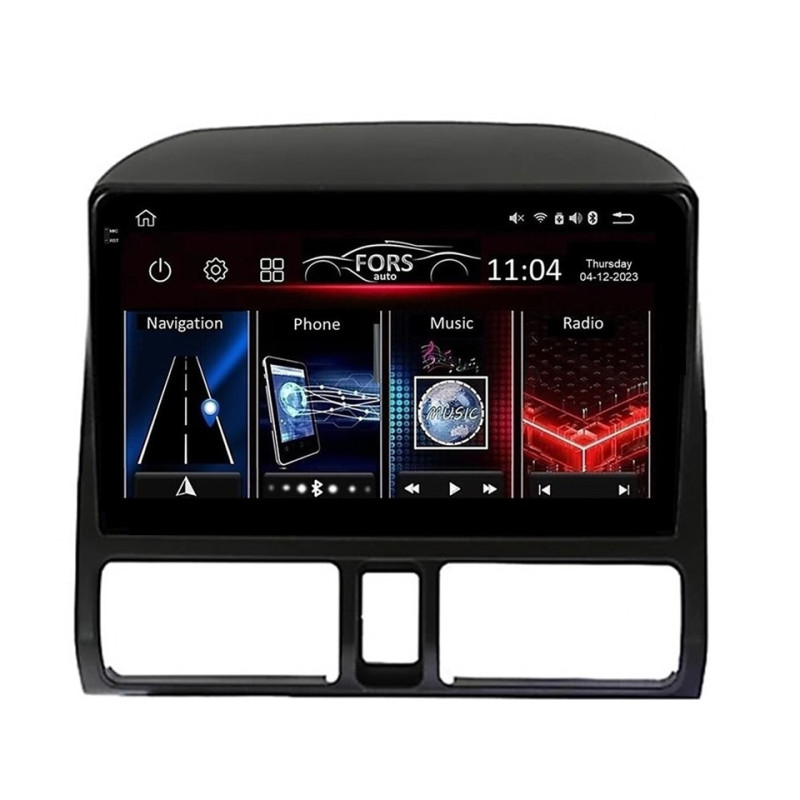 Android head unit FORS.auto FS 2 ULTRA for Honda CRV (2+32Gb, 9") 2001-2006