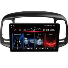 Android head unit FORS.auto FS 6 MAX for Hyundai Accent 2009-2012/Verna (6+128Gb, 9", black) 2008-2011