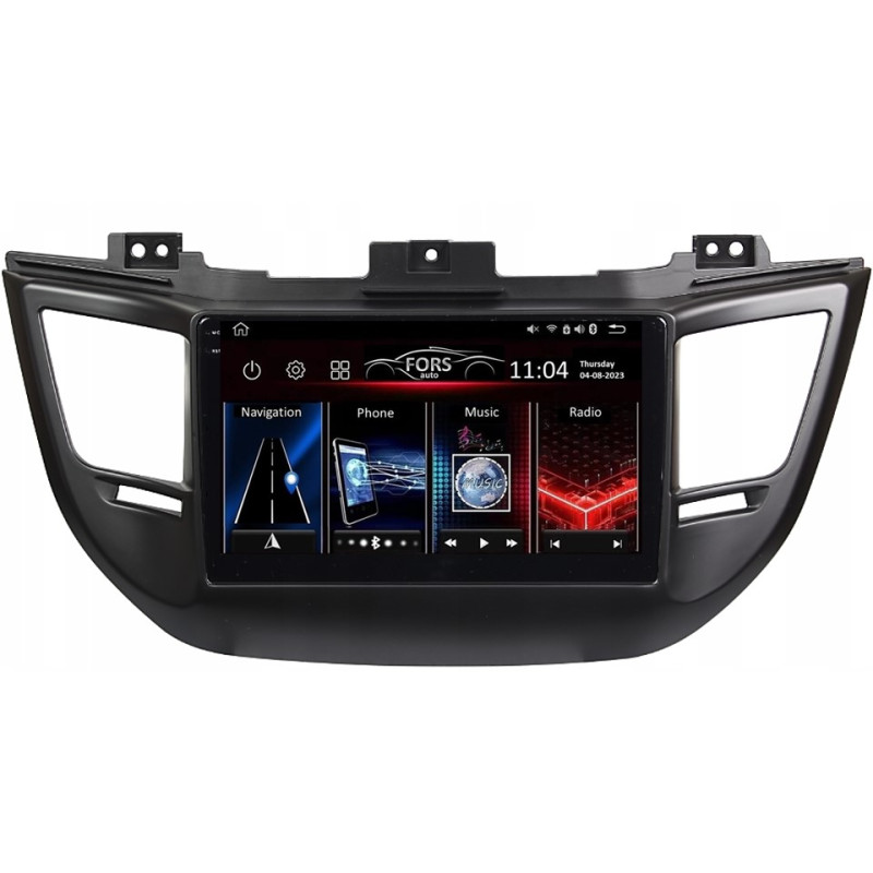 Android head unit FORS.auto FS 2 ULTRA for Hyundai Tucson (2+32Gb, 9", black) 2015-2017