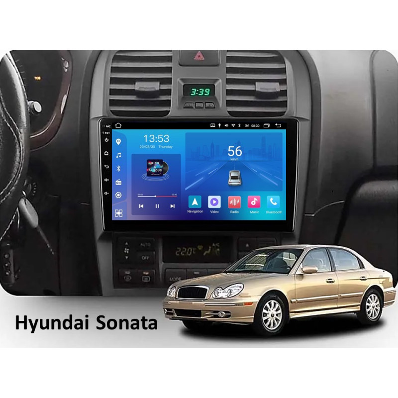 Android head unit FORS.auto FS 1 LITE for Hyundai Sonata (1+32Gb, 9") 2003-2009