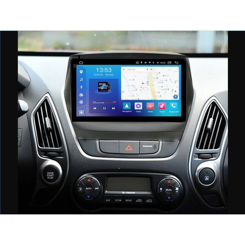 Android head unit FORS.auto FS 4 MAX Qled for Hyundai Tucson/IX35 (4+32Gb, 10") 2009-2012