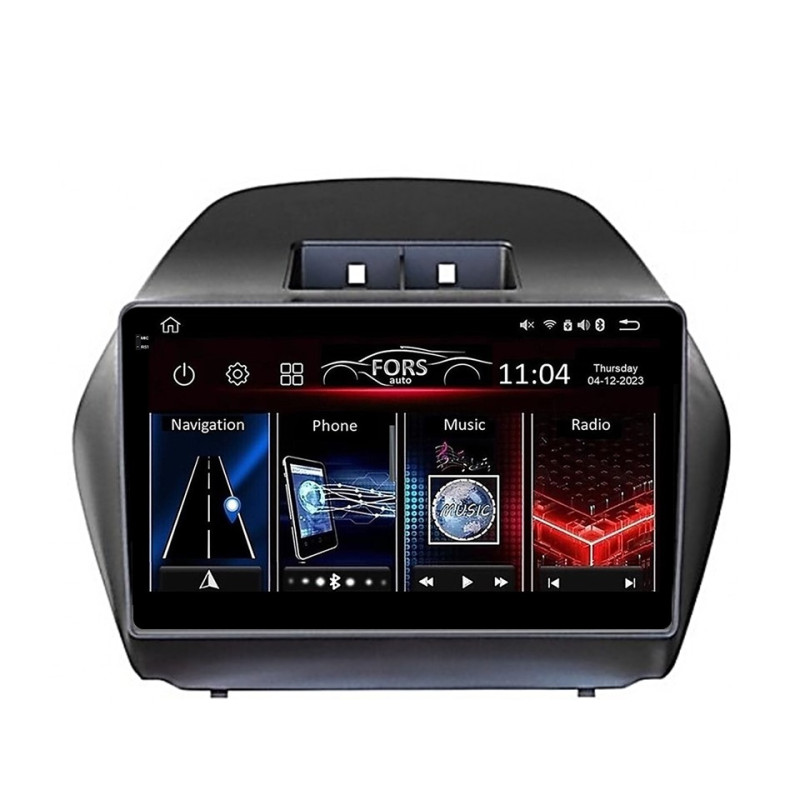 Android head unit FORS.auto FS 6 MAX for Hyundai Tucson/IX35 (6+128Gb, 10") 2009-2012