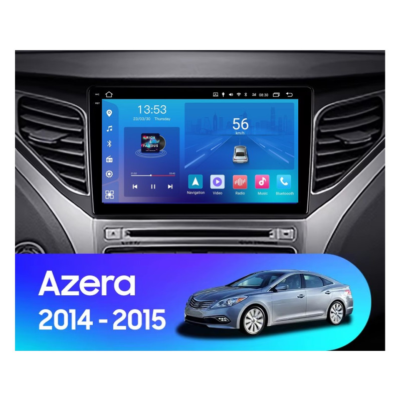 Android head unit FORS.auto FS 2 ULTRA for Hyundai Azera (2+32Gb, 9") 2014-2015