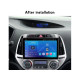 Android head unit FORS.auto FS 2 ULTRA for Hyundai I20 (2+32Gb, 9", Auto AC) 2012-2014