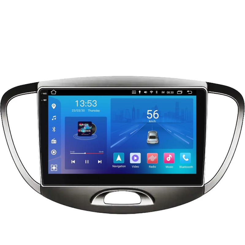 Android head unit FORS.auto FS 2 ULTRA for Hyundai i10 (2+32Gb, 9", Low-end) 2008-2012