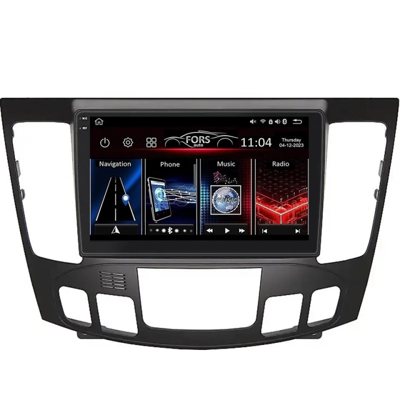 Android head unit FORS.auto FS 2 ULTRA for Hyundai Sonata/NF (2+32Gb, 9", Auto AC) 2008-2010