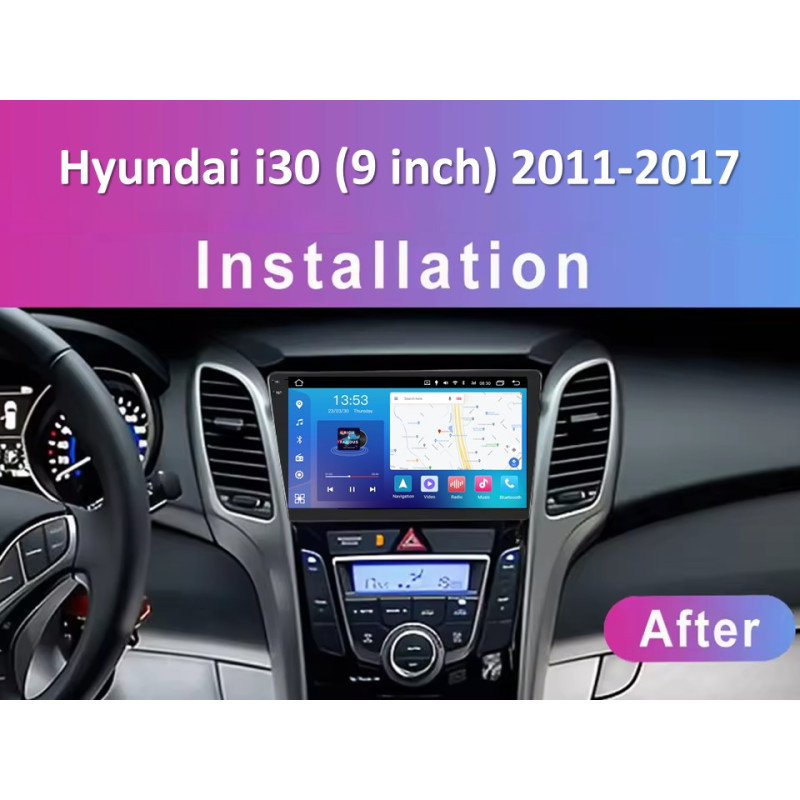 Android head unit FORS.auto FS 6 MAX for Hyundai I30 (6+128Gb, 9") 2011-2017