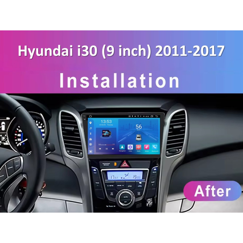 Android head unit FORS.auto FS 2 ULTRA for Hyundai i30 (2+32Gb, 9") 2011-2017