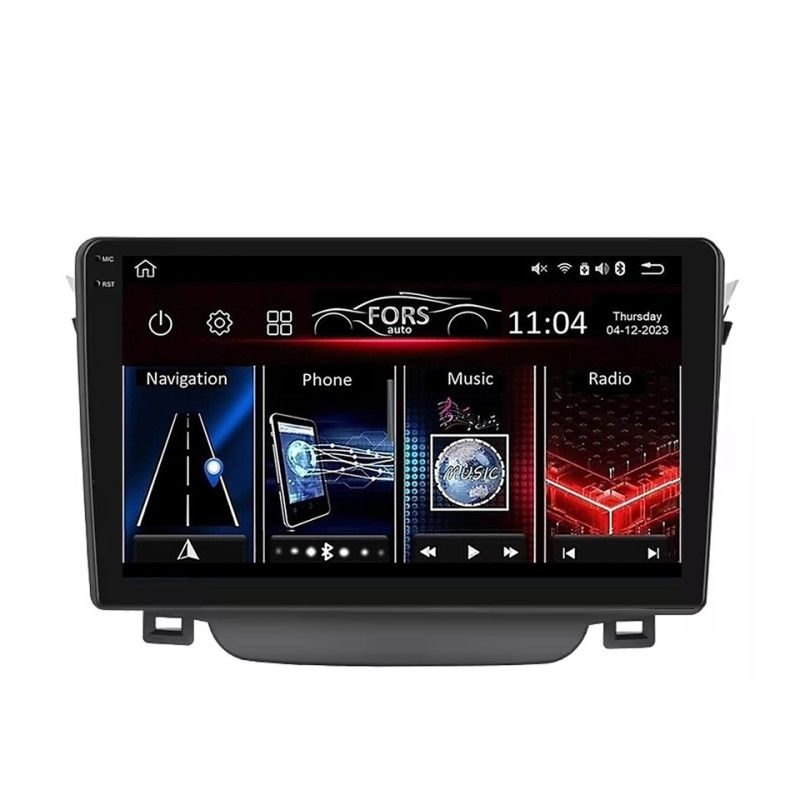 Android head unit FORS.auto FS 2 PRO for Hyundai i30 (2+32Gb, 9") 2011-2017