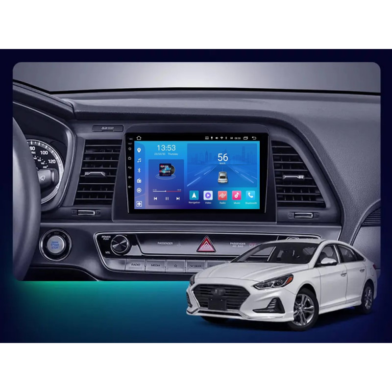 Android head unit FORS.auto FS 1 LITE for Hyundai Sonata (1+32Gb, 9") 2017-2019