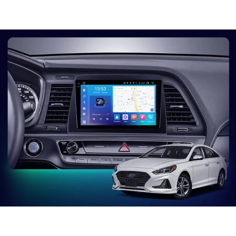 Android head unit FORS.auto FS 2 PRO for Hyundai Sonata (2+32Gb, 9") 2017-2019