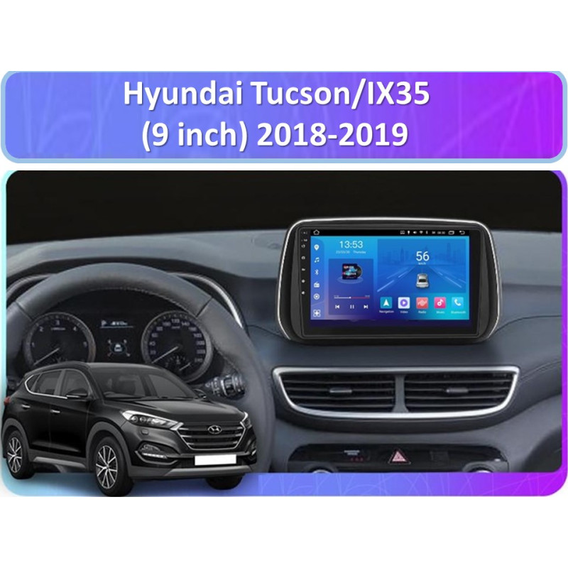 Android head unit FORS.auto FS 1 LITE for Hyundai Tucson/IX35 (1+32Gb, 9") 2018-2019