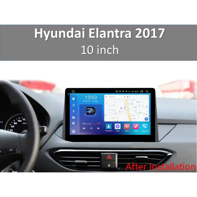 Android head unit FORS.auto FS 2 PRO for Hyundai Elantra (2+32Gb, 10") 2017