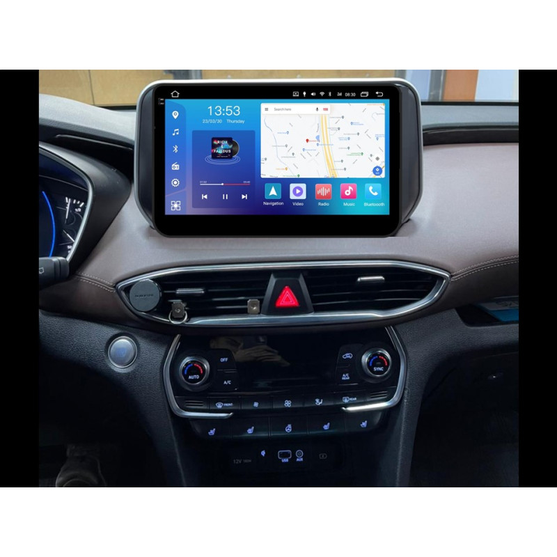 Android head unit FORS.auto FS 4 MAX for Hyundai Santa Fe (4+32Gb, 10") 2018+
