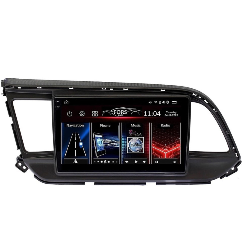 Android head unit FORS.auto FS 4 PRO for Hyundai Elantra (4+64Gb, 9") 2019+