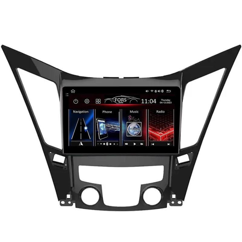 Android head unit FORS.auto FS 4 PRO for Hyundai Sonata (4+64Gb, 9") 2010-2015