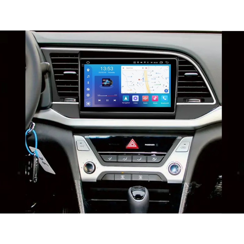 Android head unit FORS.auto FS 4 PRO for Hyundai Elantra (4+64Gb, 9") 2016-2018