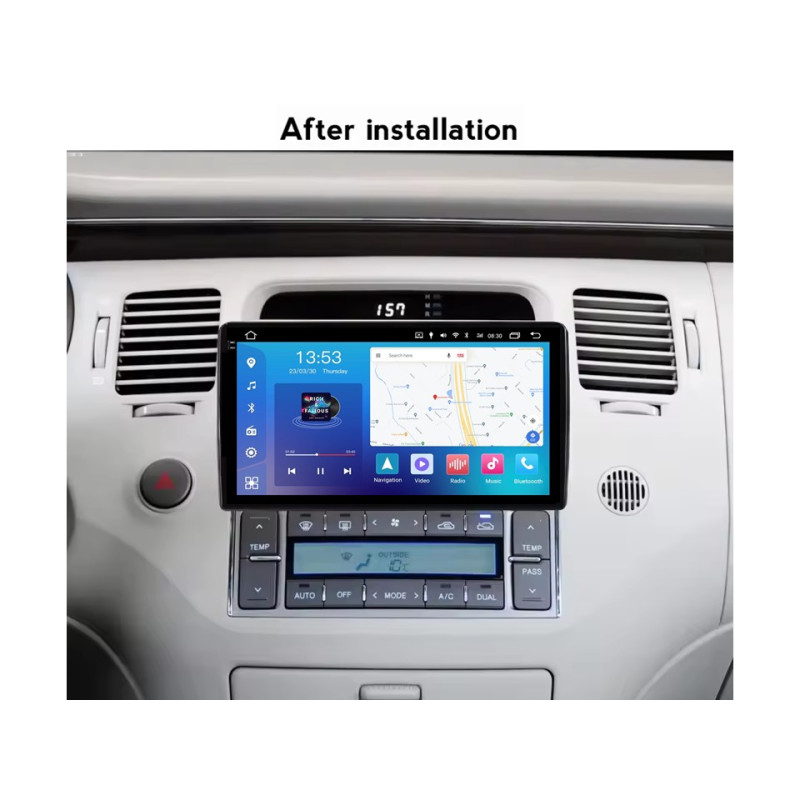 Android head unit FORS.auto FS 4 MAX for Hyundai Azera/TG/AV (4+32Gb, 9") 2006-2011