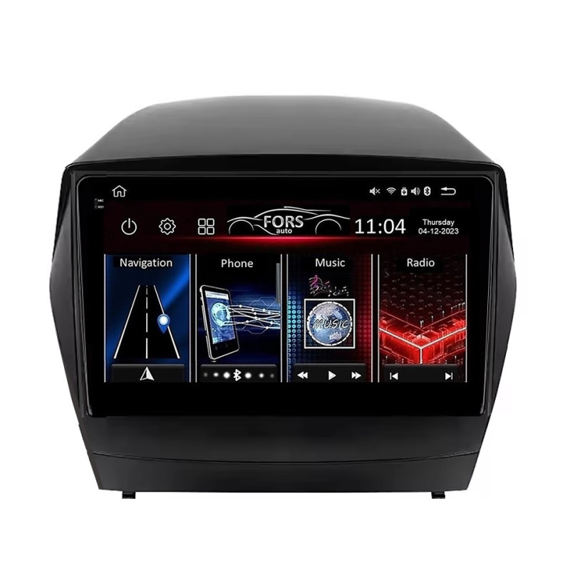 Android head unit FORS.auto FS 4 MAX for Hyundai IX35 (4+32Gb, 9") 2010-2015