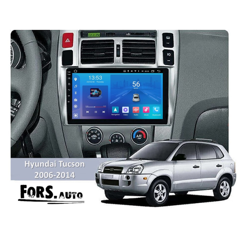 Android head unit FORS.auto FS 1 LITE for Hyundai Tucson (1+32Gb, 10") 2006-2014
