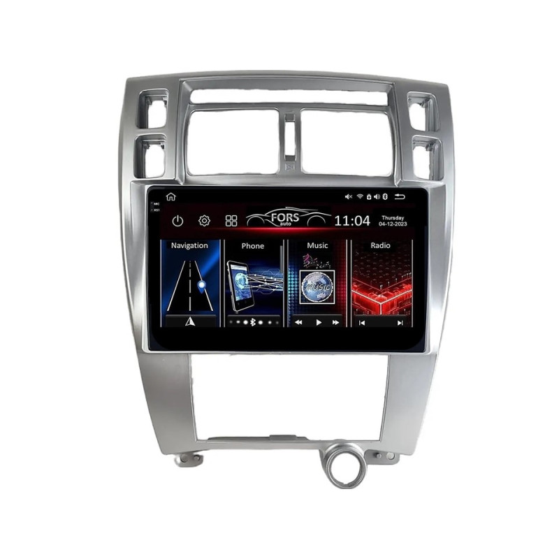 Android head unit FORS.auto FS 4 PRO for Hyundai Tucson (4+64Gb, 10") 2006-2014