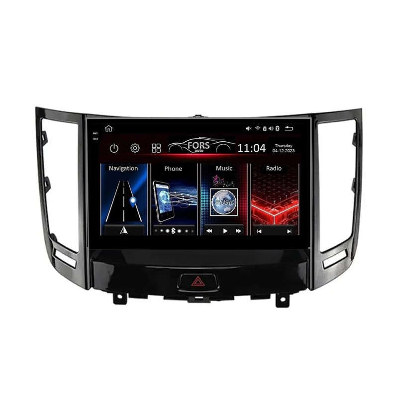 Android head unit FORS.auto FS 2 ULTRA for Infiniti FX35/FX37 (2+32Gb, 9") 2013+