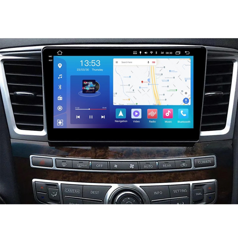 Android head unit FORS.auto FS 4 PRO for Infiniti QX60 (4+64Gb, 9") 2013-2016