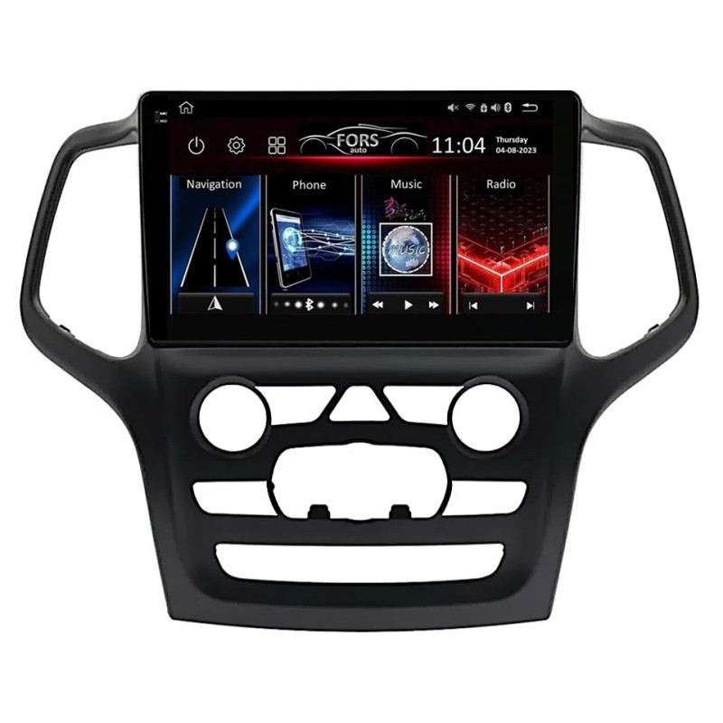 Android head unit FORS.auto FS 4 MAX for Jeep Grand Cherokee (4+32Gb, 9") 2014-2017