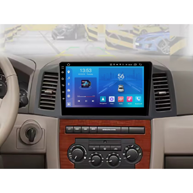 Android head unit FORS.auto FS 1 LITE for Jeep Grand Cherokee (1+32Gb, 10", LHD) 2004-2007