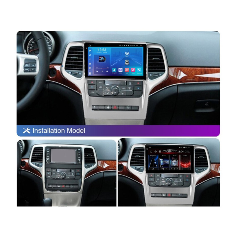 Android head unit FORS.auto FS 2 ULTRA for Jeep Grand Cherokee (2+32Gb, 9") 2008-2012