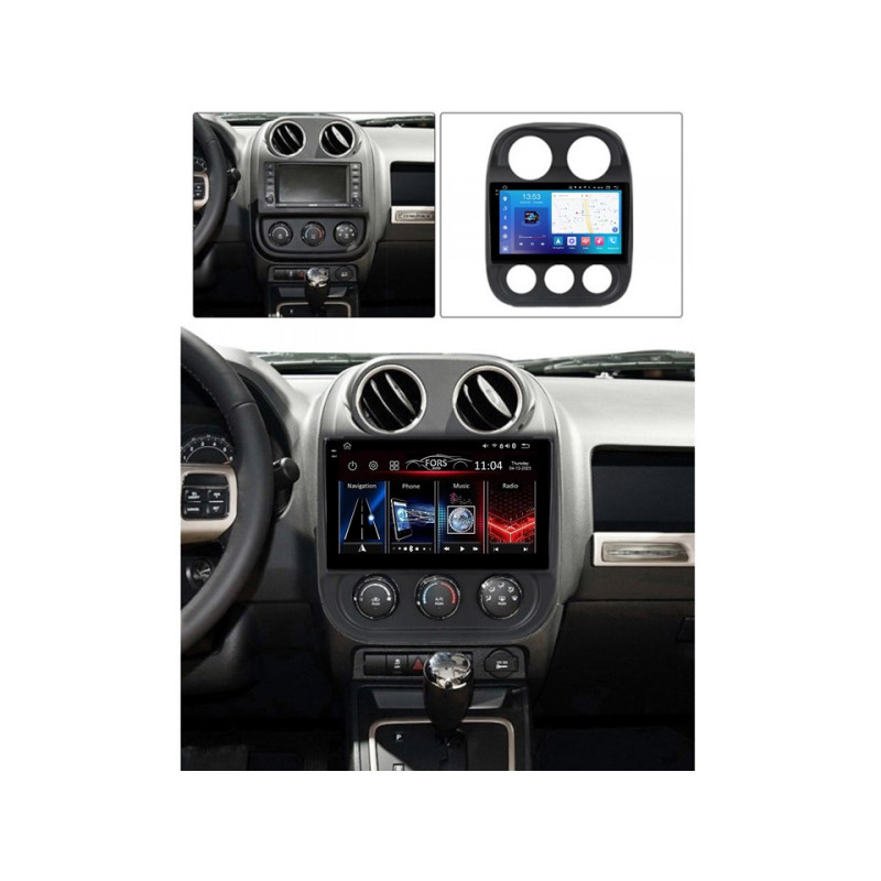 Android head unit FORS.auto FS 2 PRO for Jeep Compass (2+32Gb, 10") 2010-2016
