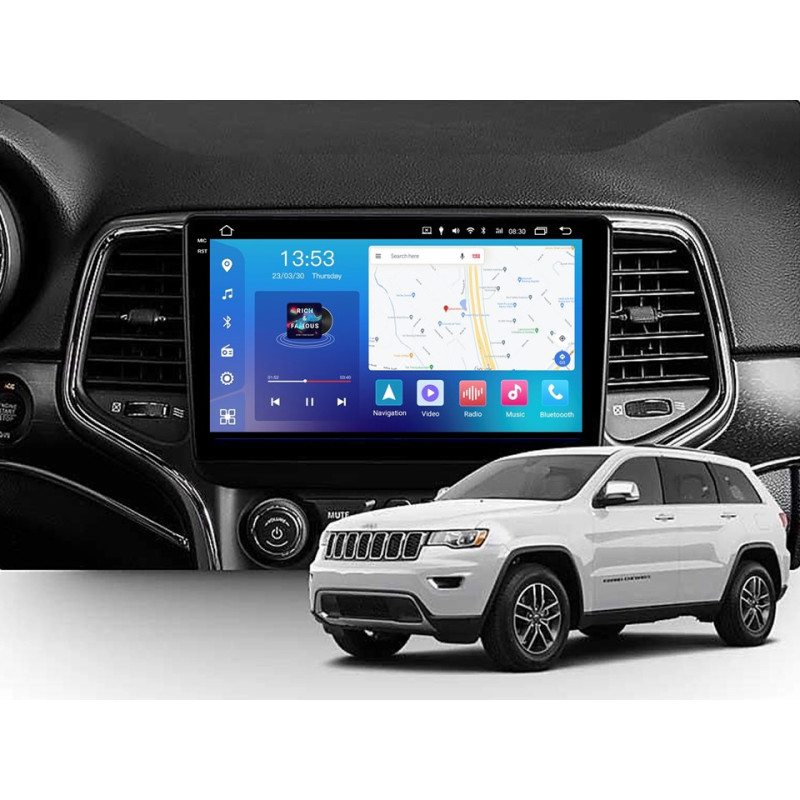 Android head unit FORS.auto FS 4 MAX Qled for Jeep Grand Cherokee (4+32Gb, 9") 2013-2020