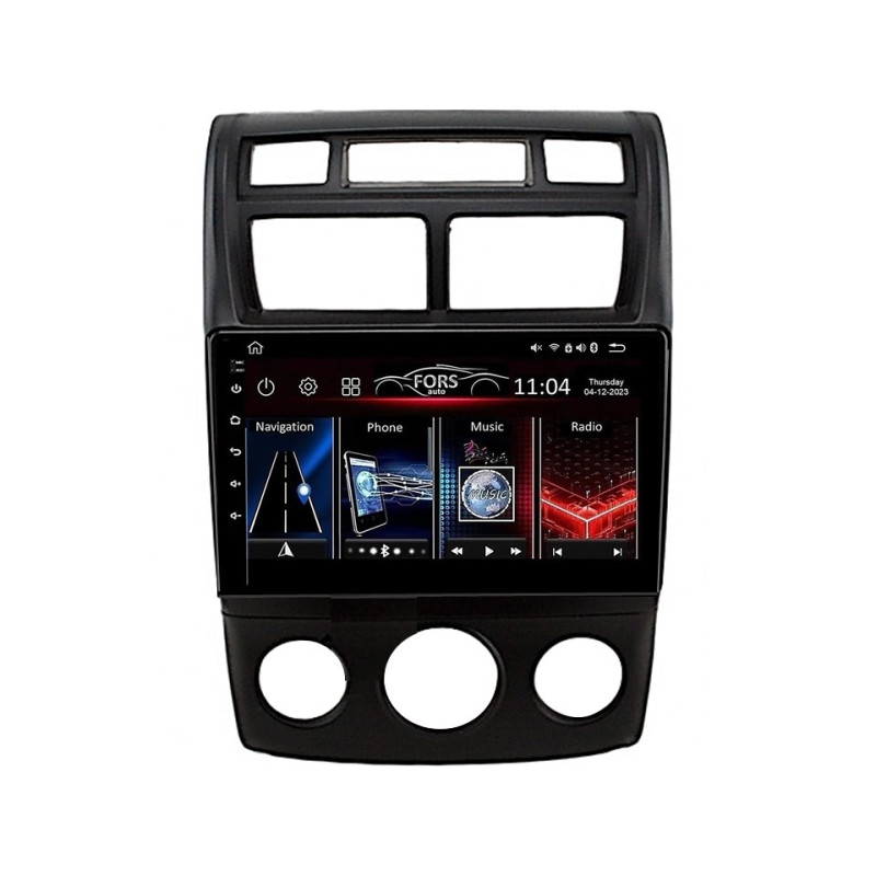 Android head unit FORS.auto FS 1 LITE for Kia Sportage (1+32Gb, 9") 2007-2012