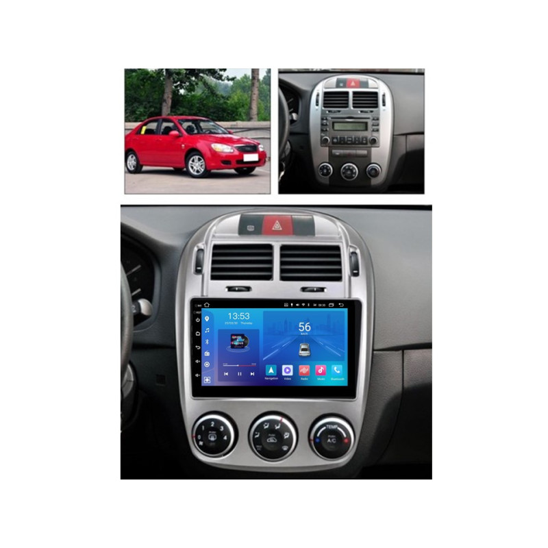 Android head unit FORS.auto FS 1 LITE for Kia Cerato (1+32Gb, 10", Manual AC) 2005-2012