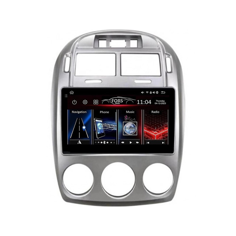 Android head unit FORS.auto FS 2 ULTRA for Kia Cerato (2+32Gb, 10", Manual AC) 2005-2012