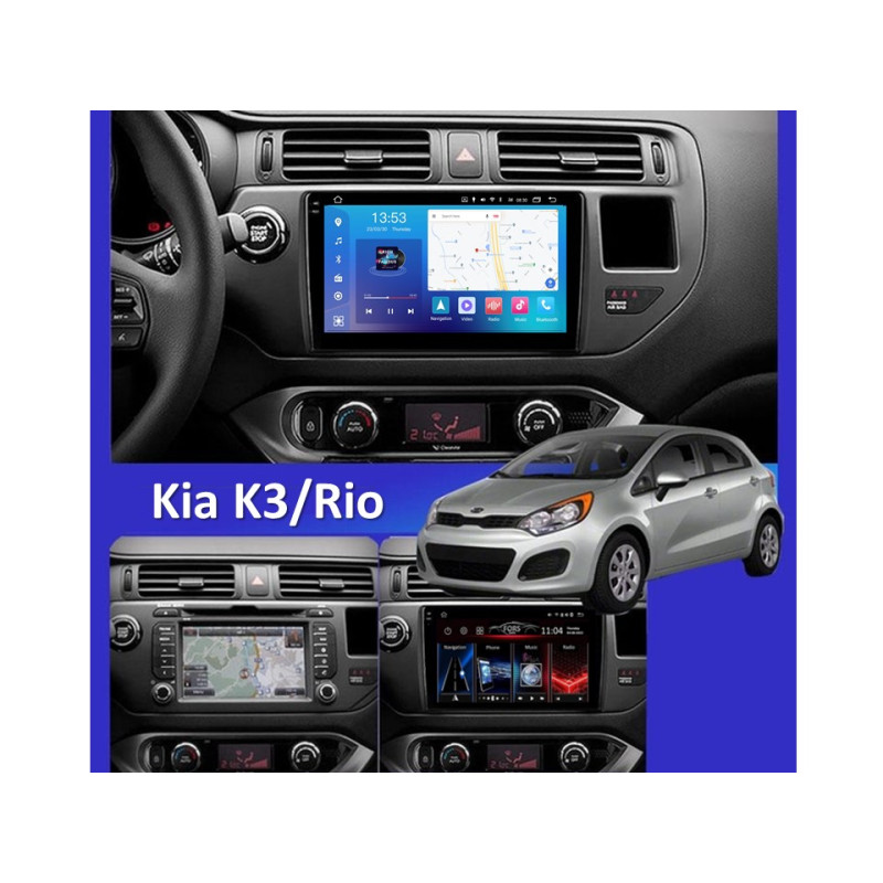 Android head unit FORS.auto FS 4 MAX Qled for Kia K3/Rio (4+32Gb, 9") 2011-2016