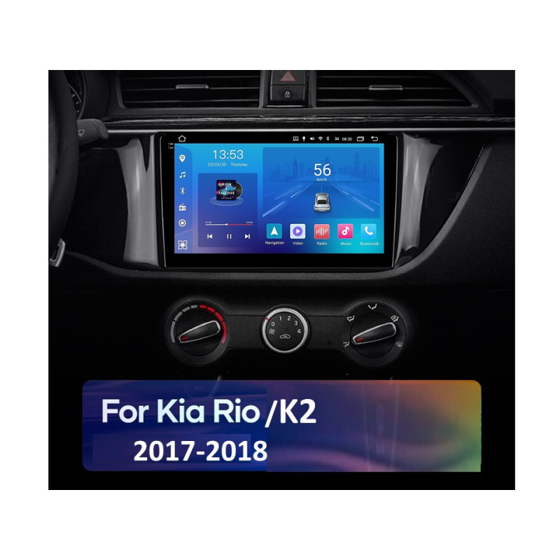 Android head unit FORS.auto FS 2 ULTRA for Kia K2/Rio (2+32Gb, 9") 2017-2018
