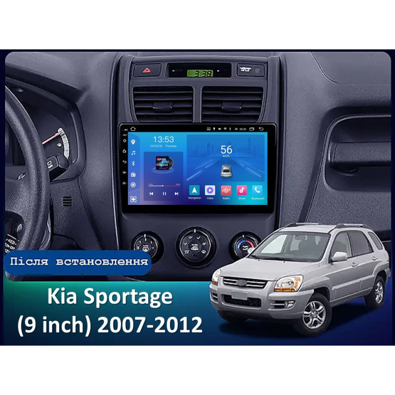 Android head unit FORS.auto FS 1 LITE for Kia Sportage (1+32Gb, 9") 2007-2012