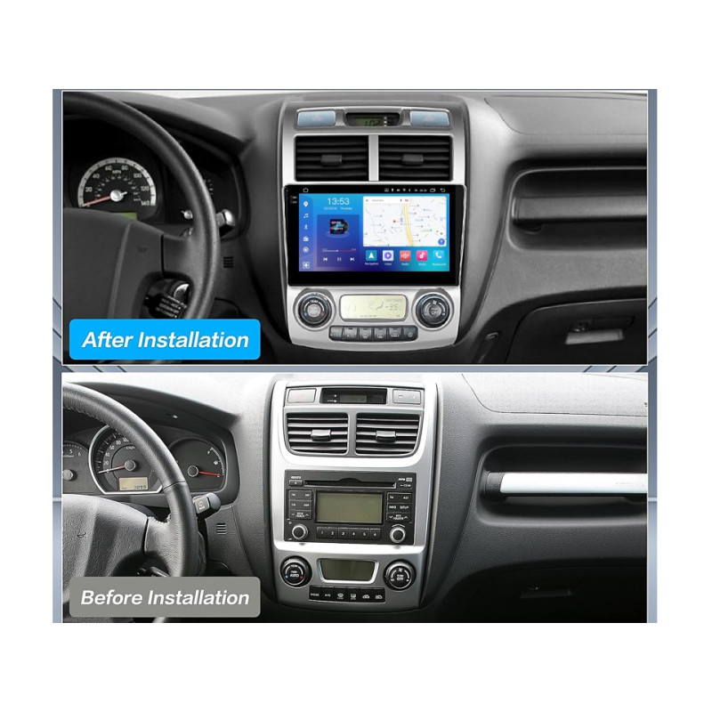 Android head unit FORS.auto FS 2 PRO for Kia Sportage (2+32Gb, 9") 2005-2010