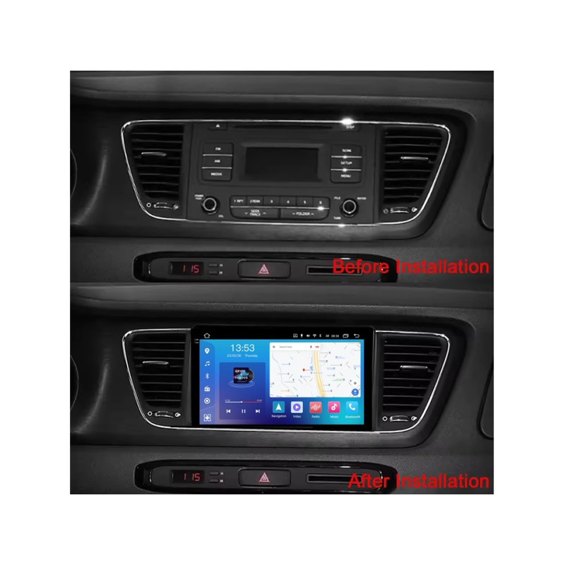 Android head unit FORS.auto FS 4 MAX Qled for Kia Carnival (4+32Gb, 9") 2014-2020