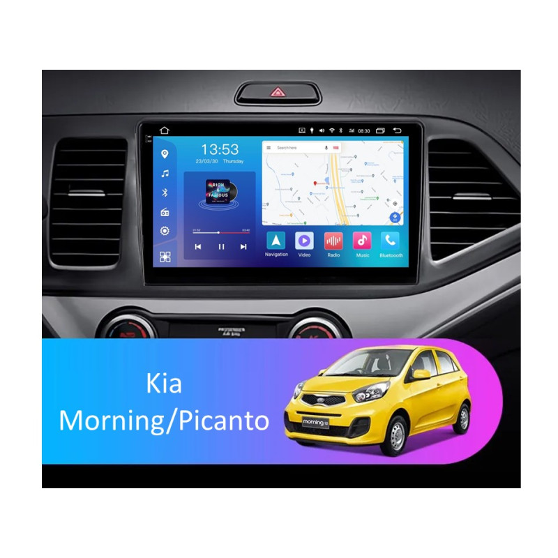 Android head unit FORS.auto FS 4 MAX for Kia Morning/Picanto (4+32Gb, 9") 2011-2015